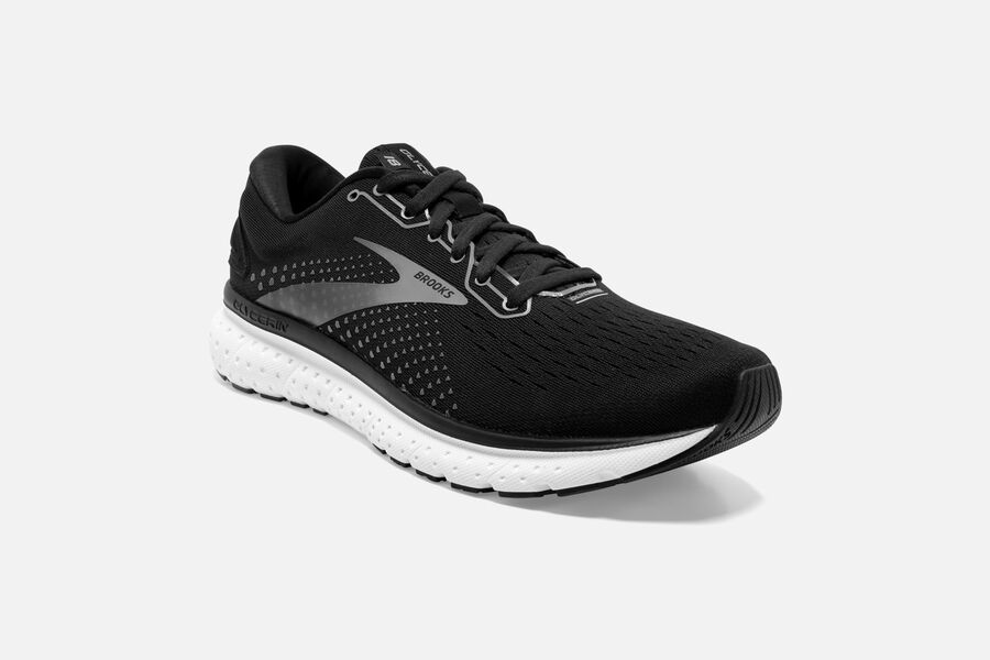 Brooks Glycerin 18 Road Loopschoenen Dames - Zwart/Wit - 380975MVC